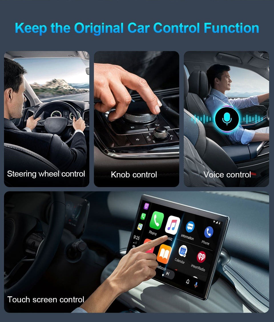 2-in-1 CarPlay & Android Auto USB Adapter – Wired or Wireless