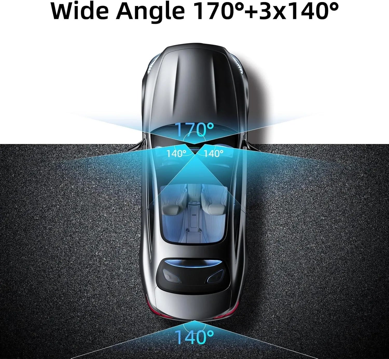 AutoBitStore™ 360° 4-Channel Dash Cam – Full Vehicle Surround Coverage, IR Night Vision & Smart OBD Radar Surveillance System