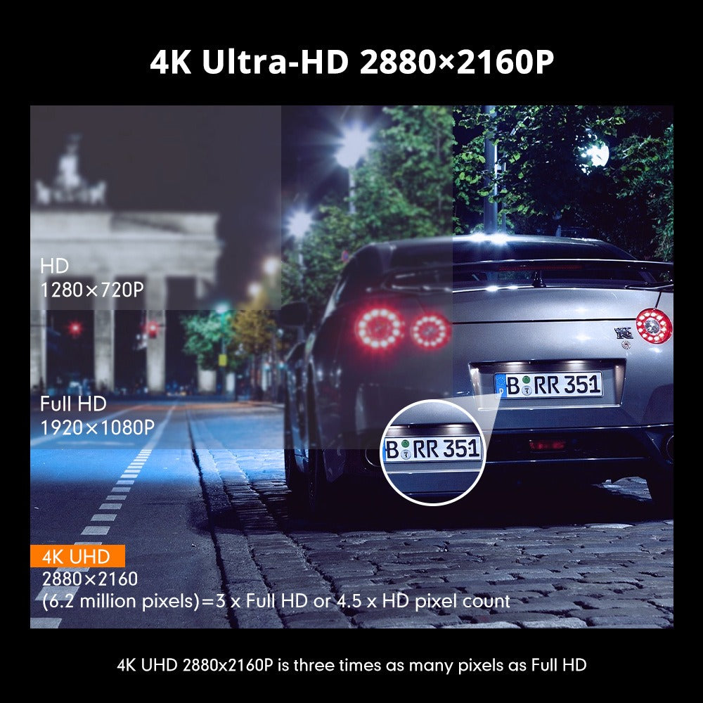 AZDOME GS63H 4K Dual Dash Cam – GPS, WiFi & Night Vision