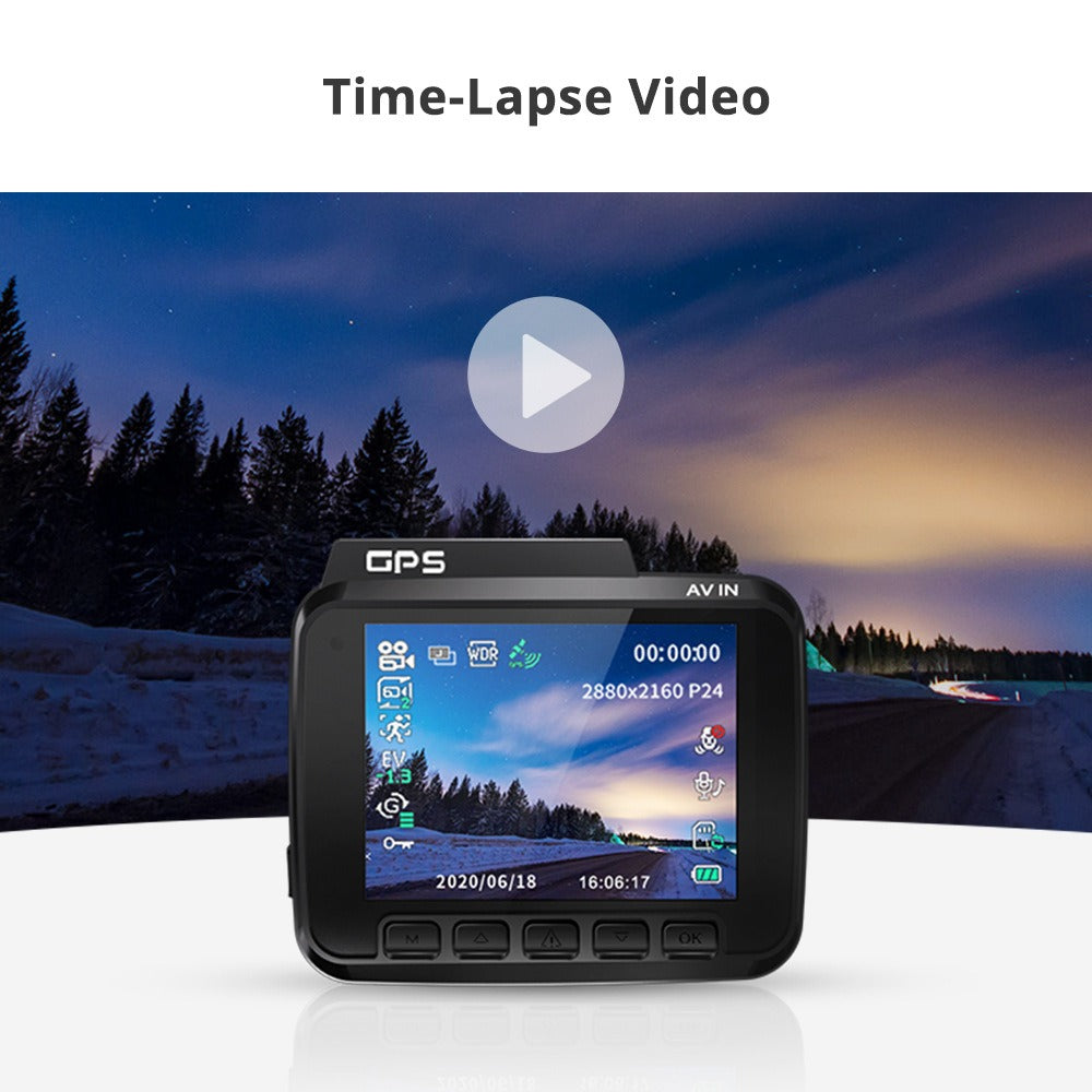 AZDOME GS63H 4K Dual Dash Cam – GPS, WiFi & Night Vision