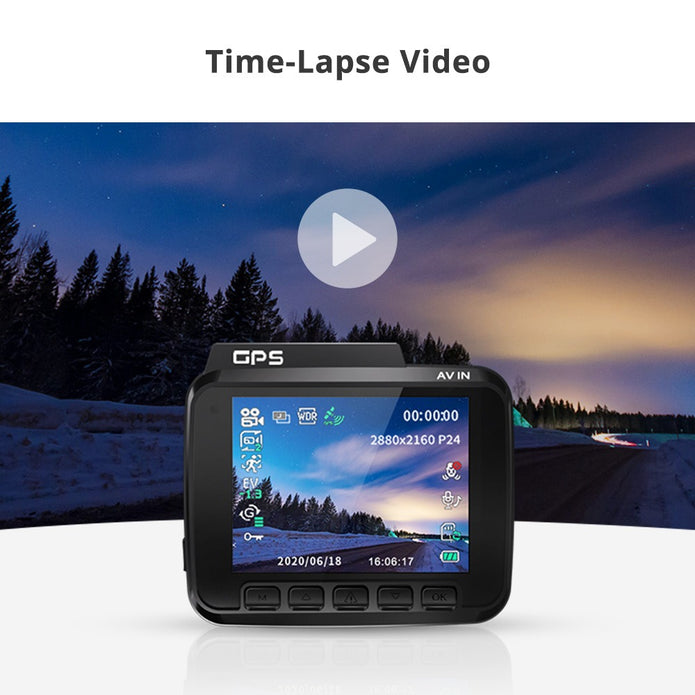 AZDOME GS63H 4K Dual Dash Cam – GPS, WiFi & Night Vision