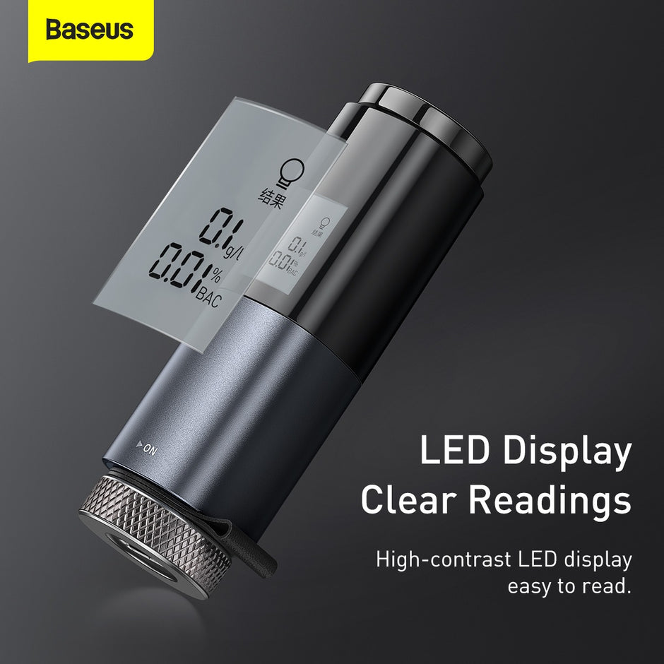 Baseus Smooth Precision Rechargeable Breathalyzer – Accurate & Portable Alcohol Tester